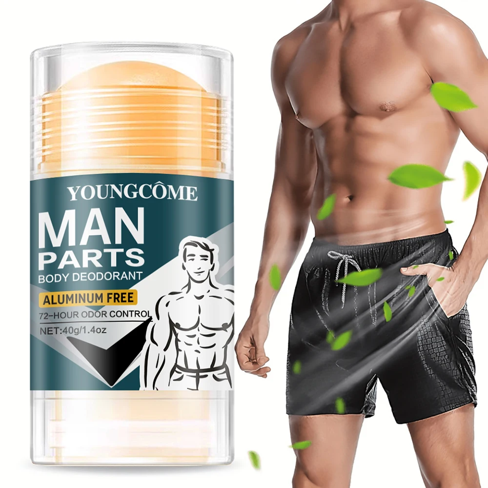 Men's Natural Deodorizing Stick Underarm Care Efficiently Eliminate Odor Refreshing Lasting Aroma Cream Underarm Odor Prevention