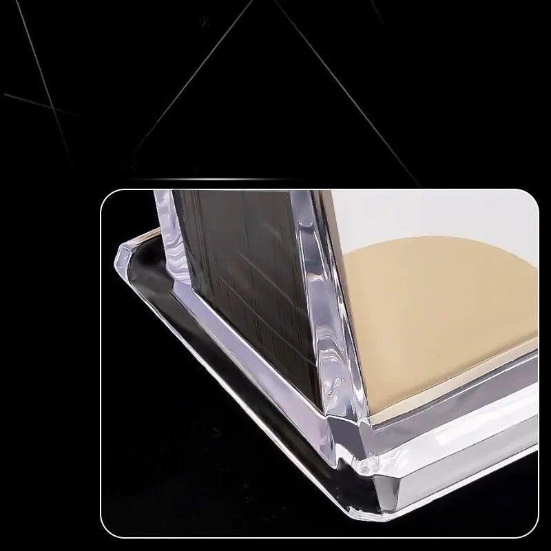 Creative Transparent Acrylic Card Storage Box, Large Capacity Business Card Box