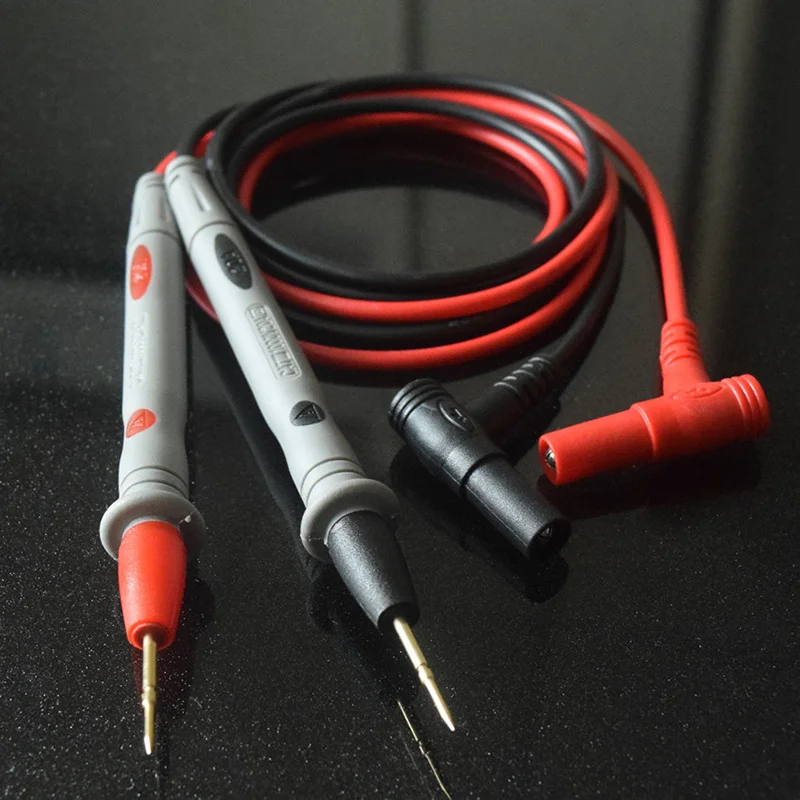 Multímetro Digital 20A 1000V cables de prueba de sonda Pin aguja súper punta multímetro probador Cable de sonda de plomo Cable de pluma