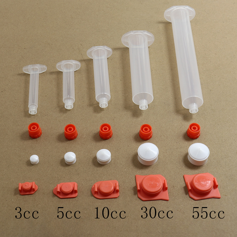 3/5/10CC 30/50CC USA Typ Abgabe Nadel Tipps PP Industrielle Spritze Barrel Löten flussmittel kakerlake agent kunststoff zylinde