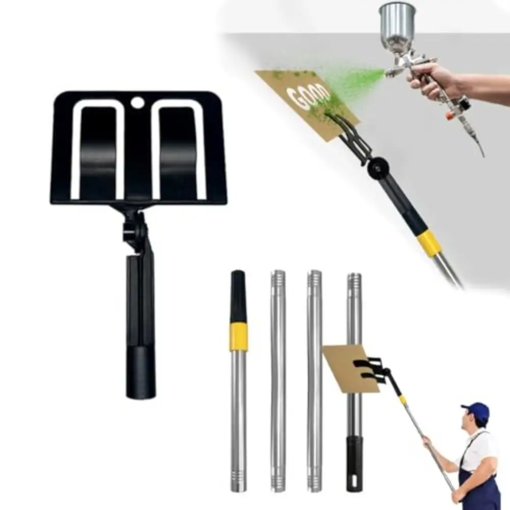 Set Tempat Pelindung Semprot Sudut Dapat Disesuaikan Plastik dengan Tiang Pelindung Cat Semprot Tempat Pelindung Semprot Karton Tahan Lama