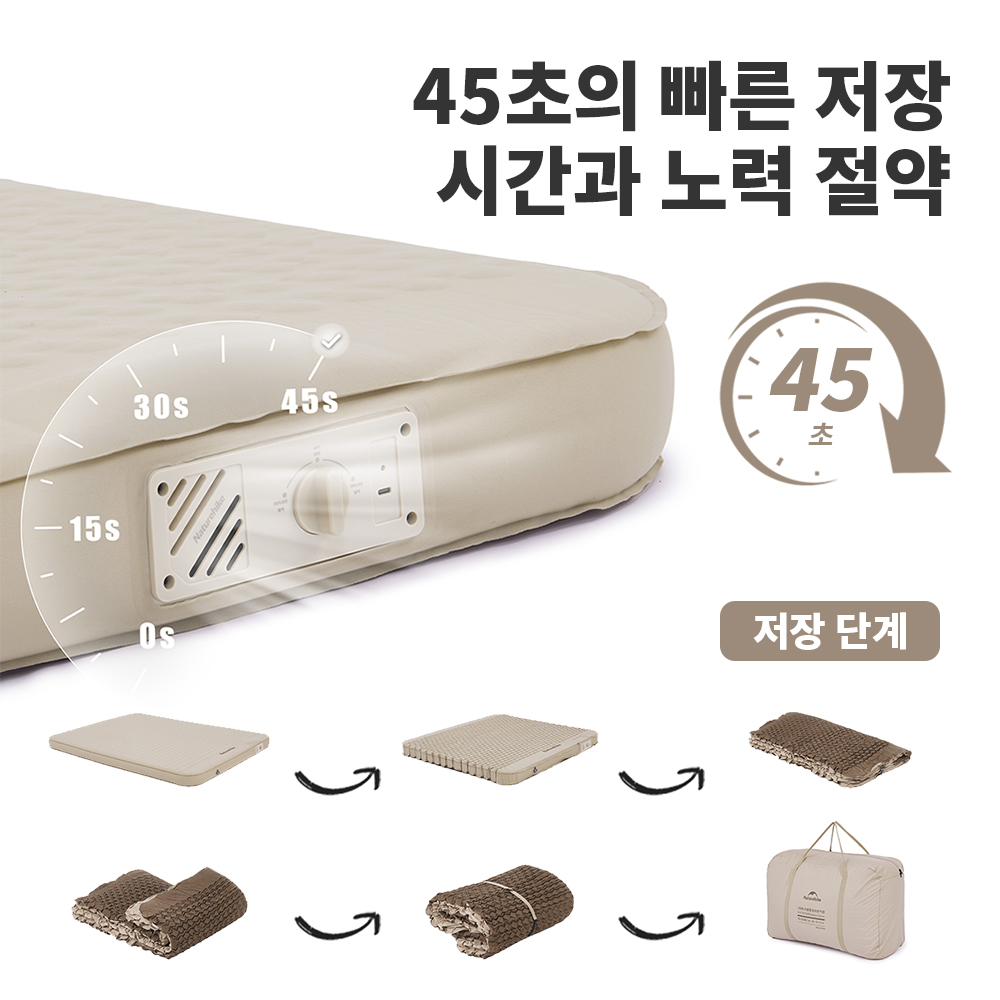 Naturehike C12 Air Mattress Camping Built-in Pump Self-inflating Cushion Outdoor Tent Inflatable Bed 12cm Double sleeping Pad