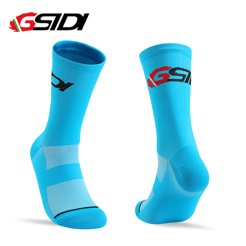 Gsidi 남녀 공용 사이클링 양말, 고품질, 압축, 아웃도어 자전거, 러닝 프로 스포츠, 신제품