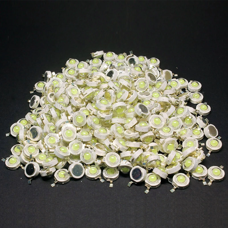 10-1000 個ハイパワー LED COB ランプチップ 1 ワット 3 ワット 3.2-3.6 V 110-280LM ビーズウォームコールドホワイトブルーダイオード DIY LED スポットライトダウンライト