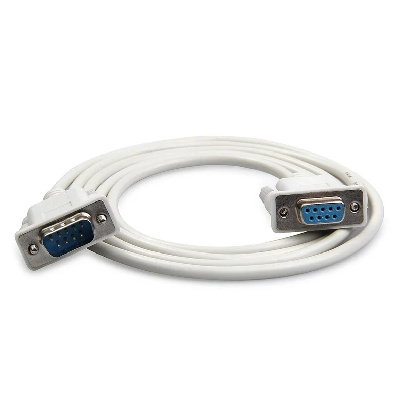 DB9 Cáp Nối Tiếp 9 Pin RS232 Cáp Nối Tiếp Nam Đến Nữ Tính Chuyển Đổi Cáp Nối Dài 9Pin Cáp 1.5M/3M
