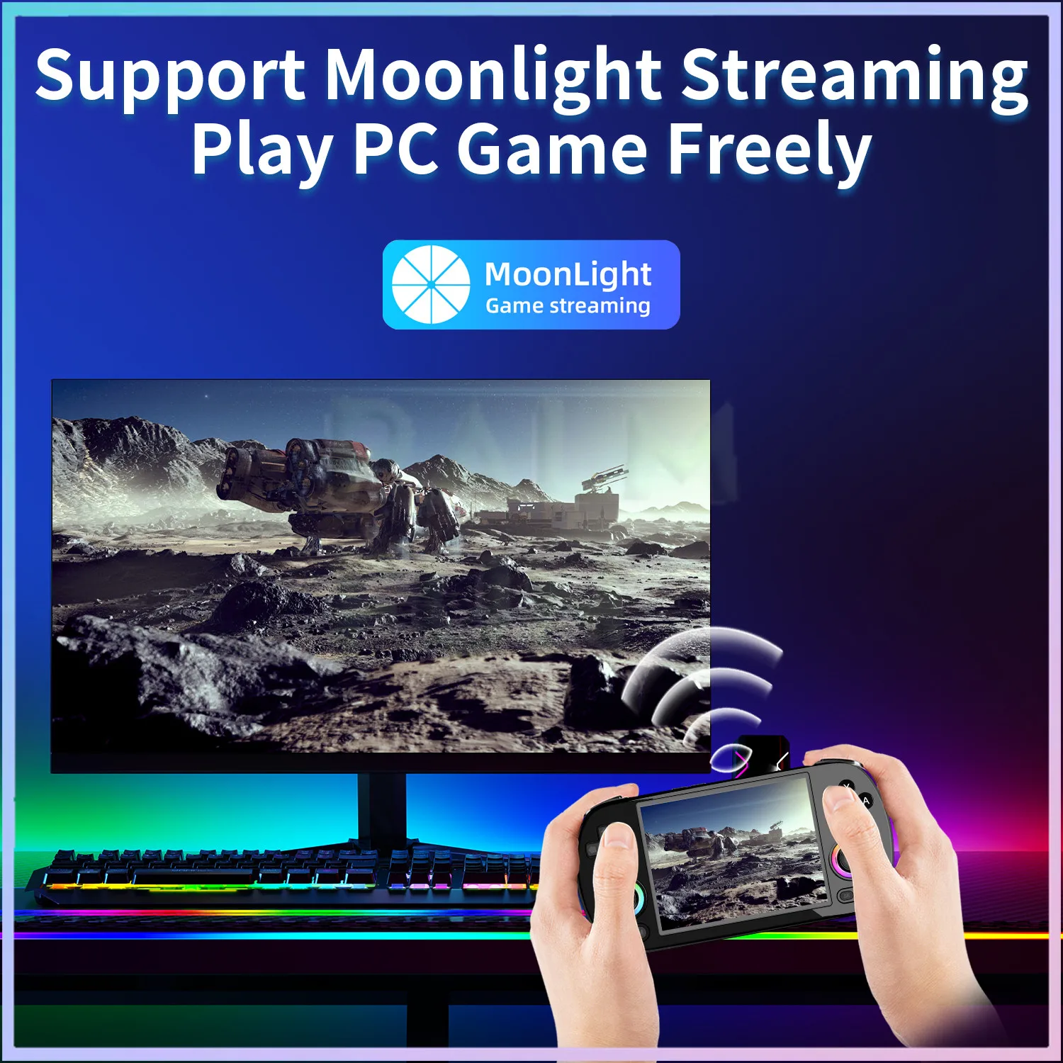 Anbernic rg40xx h Retro-Handheld-Spiele konsole 64-Bit-4-Zoll-IPS-Bildschirm Linux 5g WLAN Bluetooth-HDMI-TV ausgabe Video-Gaming-Player