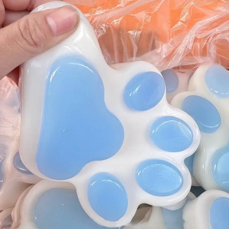 Cat Paw Squishys Fidget ของเล่นตุ๊กตาน่ารัก Cat Paw ซิลิโคนช้า Rebound Pinch Decompressions ของเล่นความเครียด Release Vent ของเล่น