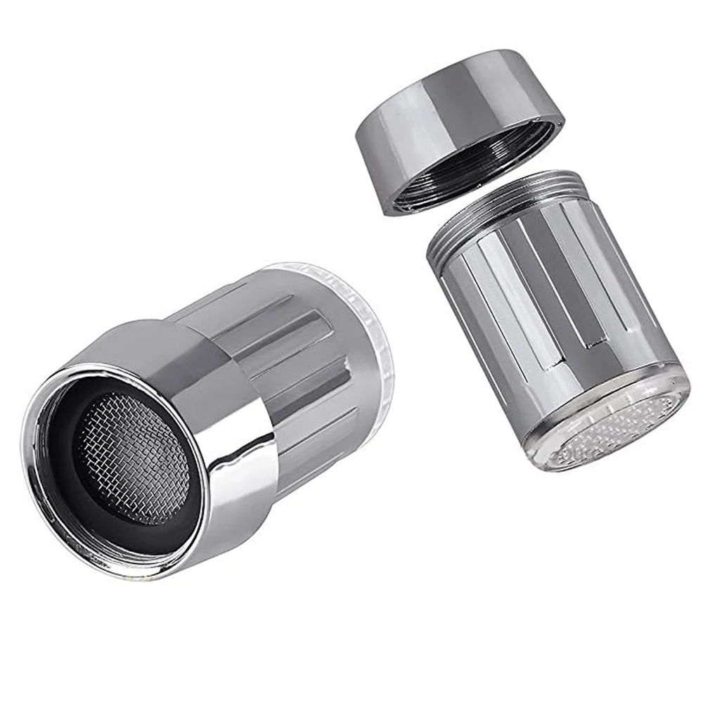 1-4PCS LED Veranderen Automatisch 7-Kleur Kraan Hoofd Glow Waterbesparende Streamen Licht Kraan Beluchter kraan Nozzle voor Keuken Bad