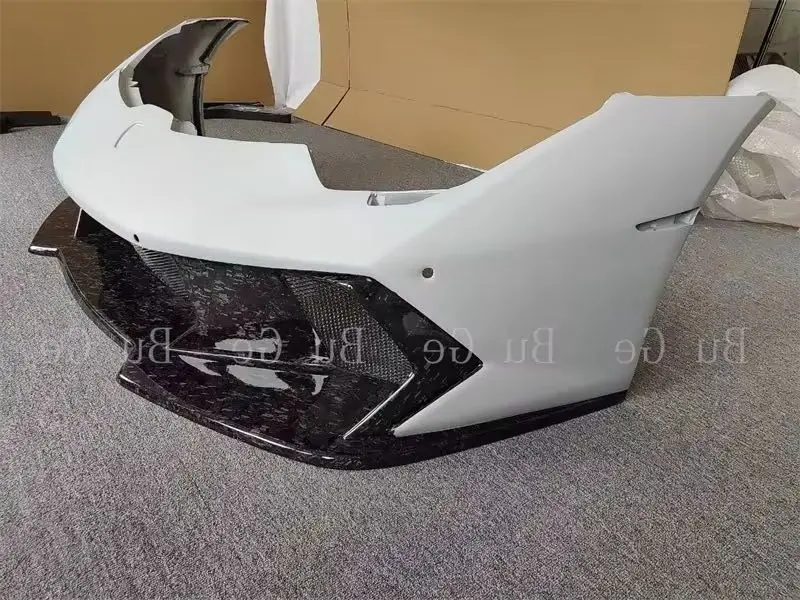 Kit Bodi Bumper Depan Serat Karbon Semi Tempa Gaya V Baru Digunakan untuk Peningkatan Modifikasi Lamborghini Huracan LP610 LP580