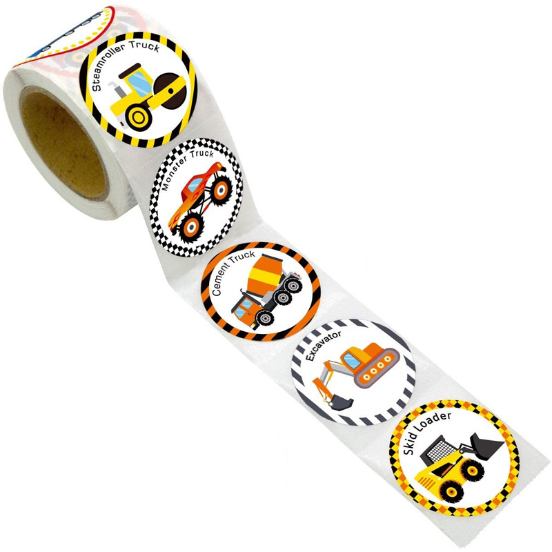 50-500 個 8 デザイン子供ステッカー電車バスステッカーかわいい交通車励まし学生子供ラベル