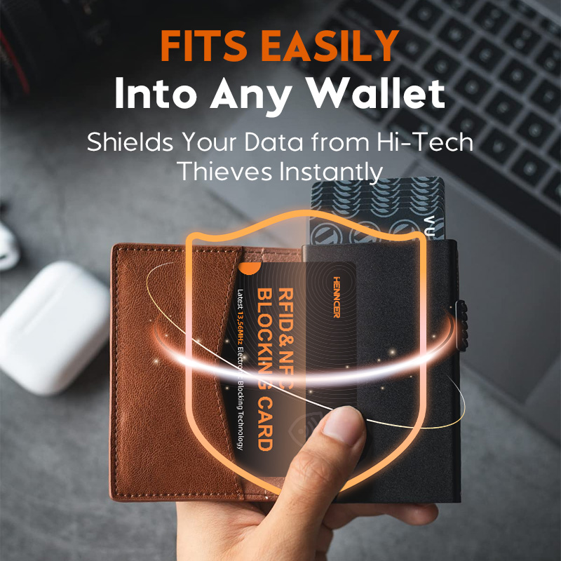 RFID-blockierende Karten, kontaktloses NFC-Debit, Kreditkarte, Reisepassschutz, Blocker-Set, intelligentes Anti-Diebstahl-Design