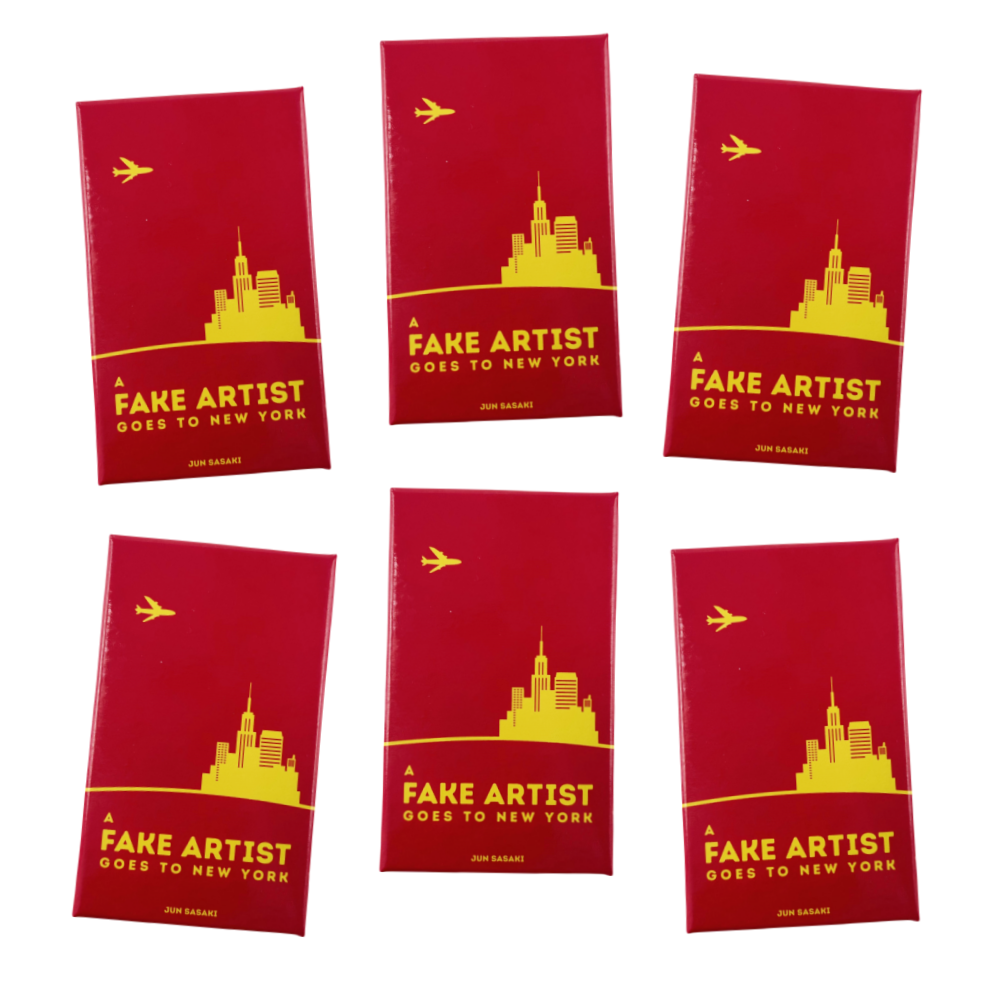 1-box partyspellen Een nep-artiest gaat naar New York-kaartspel Creatief feestbordspeldek voor groepen