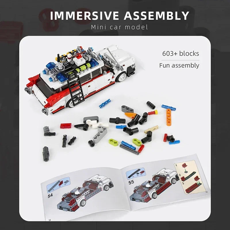 Stad Technische Super Snelheid Race Auto Model Bouwstenen Moc Mini Film Voertuig Assemblage Bakstenen Diy Speelgoed Voor Kinderen Geschenken