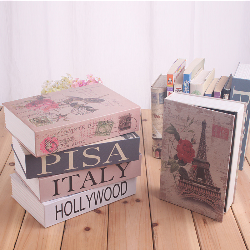 Mini Storage Safe Box for Key Money Cash Jewelry Password Code Security Locker Secret Box Fake Book Decoration for Home Office