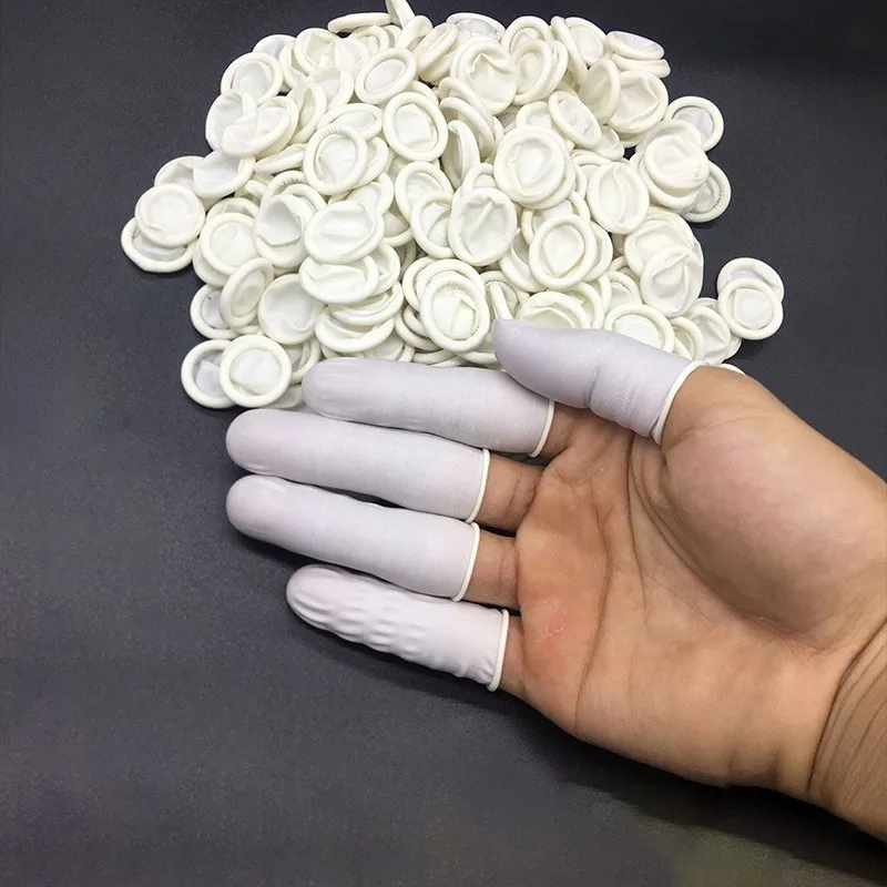 20/200pc Protezioni per le dita in gomma Copertine per dita in lattice antiscivolo altamente elastiche resistenti all'usura per elettronica Protezione medica