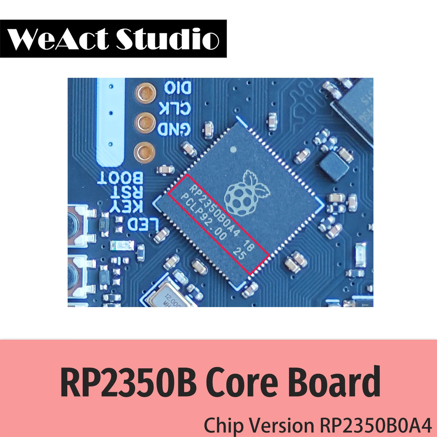 WeAct RP2350B  Raspberry Pi  RP2350B RISC-V Hazard3 520KByte SRAM 16MByte QSPI Flash 48GPIO All out  New version chip RP2350B0A4