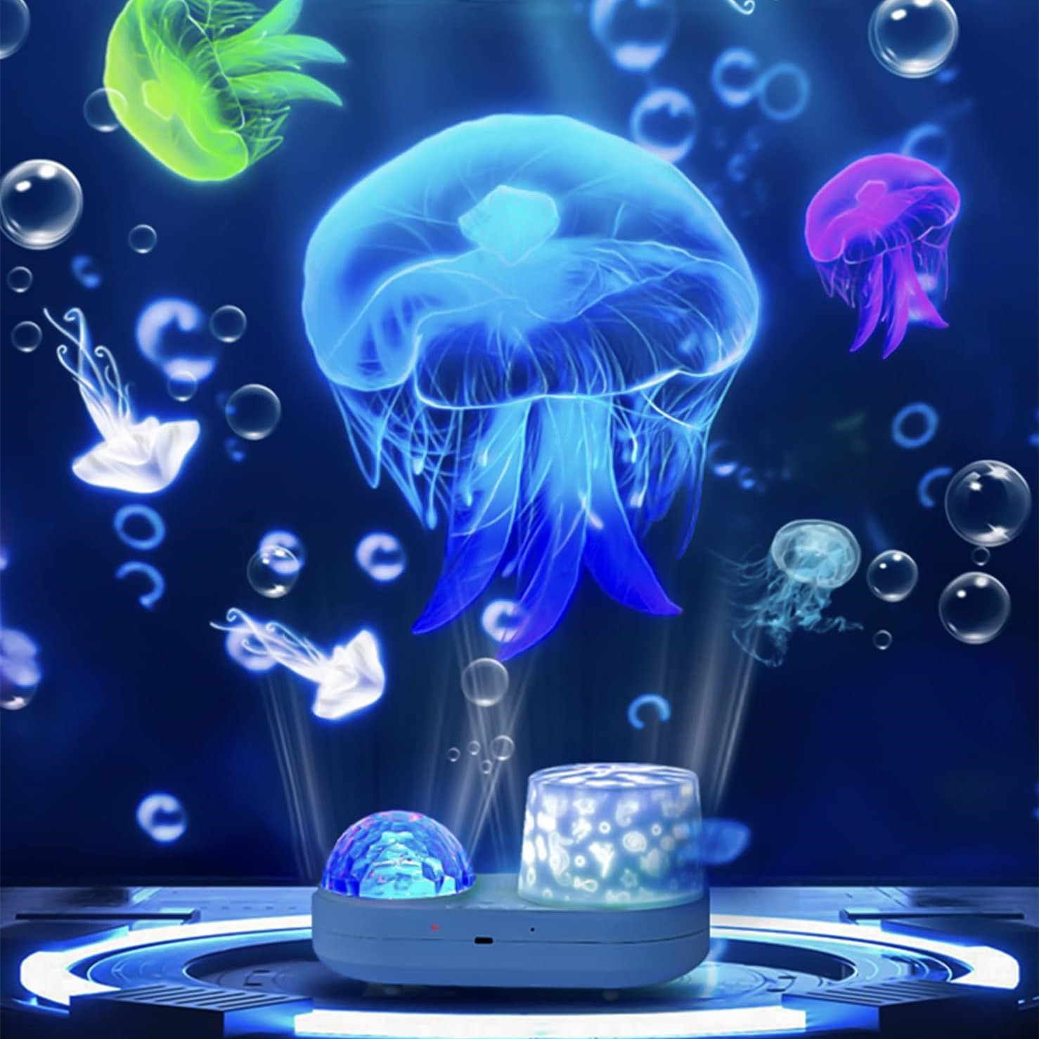 Sternprojektor, 6 OceanWave-Muster, Wasserlichtprojektor für Schlafzimmer, Zuhause, Nebel, Sternenlicht, Hochzeit, Weihnachtsdekoration