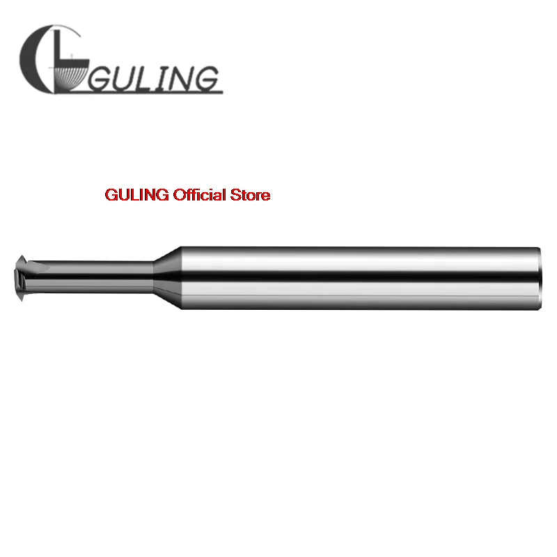 Máquina CNC GULING de carburo sólido, fresado de hilo de un solo diente M1 M1.6 M2 M3 M4 M5 M6 M8 M10 M12 M14, cortador de fresas