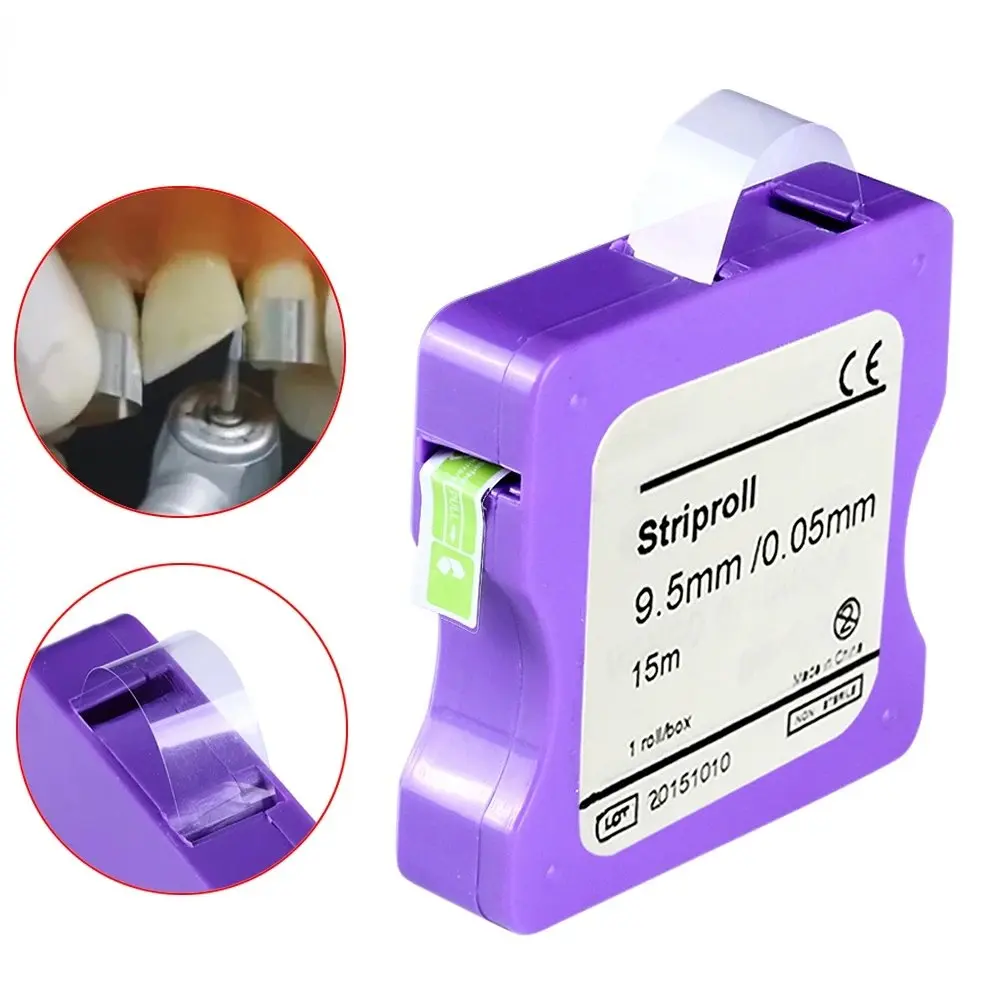 1pc dental tiras de matriz de aço inoxidável filme de resina restauração luz curada resina clara matriz bandas polimento tira material