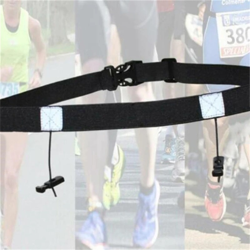 Nieuwe Outdoor Running Taille Riem Triathlon Marathon Racenummer Riem Met Gel Houder Doek Riem Fitness Sportaccessoires