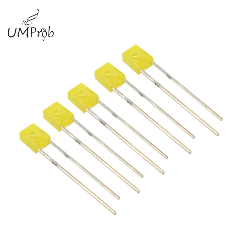 100 Cái/lốc 2X3X4 Vuông 5 Màu Ngắn-Chân Váy Kiểu Sáng Đèn LED LED Trong-Dòng Hạt Đèn