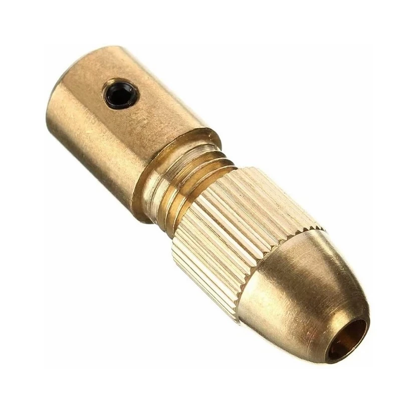 7 ชิ้น/เซ็ตทองเหลือง Collet Mini เจาะ Chucks สําหรับมอเตอร์ไฟฟ้าเพลาเจาะเครื่องมือ Bit Chuck Adapter Quick Release Keyless Bit Adapt