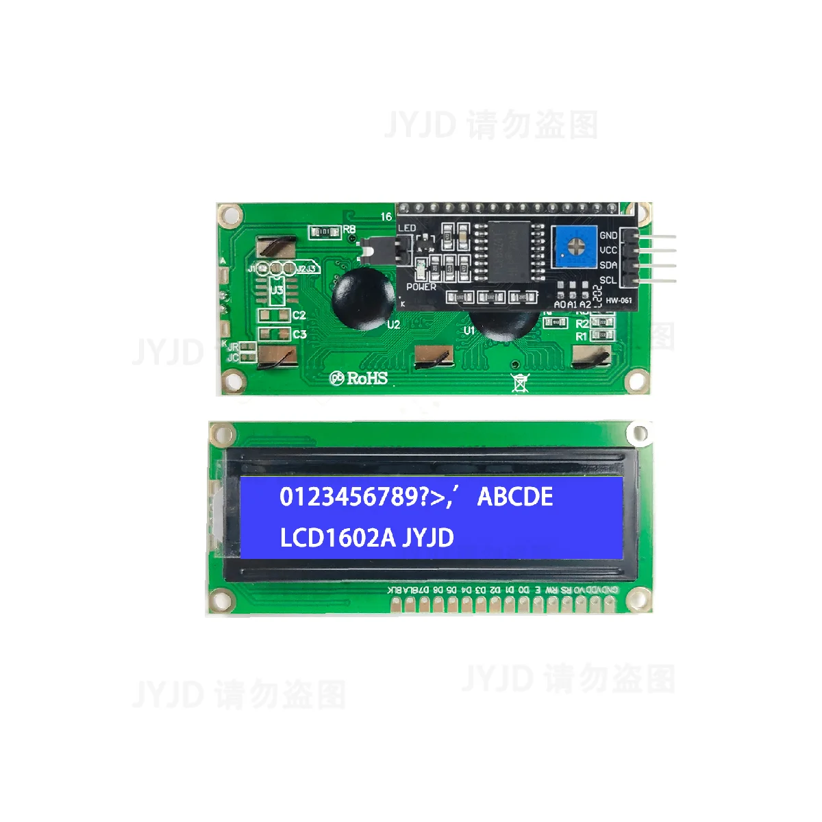 Módulo lcd1602 tela azul verde para arduino 0802 personagem lcd uno r3 mega2560 display pcf8574t iic interface i2c
