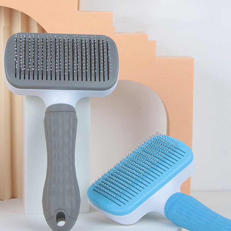 Pet hair removal brush Cat to float hair special comb beauty massage self-cleaning needle comb cat supplies