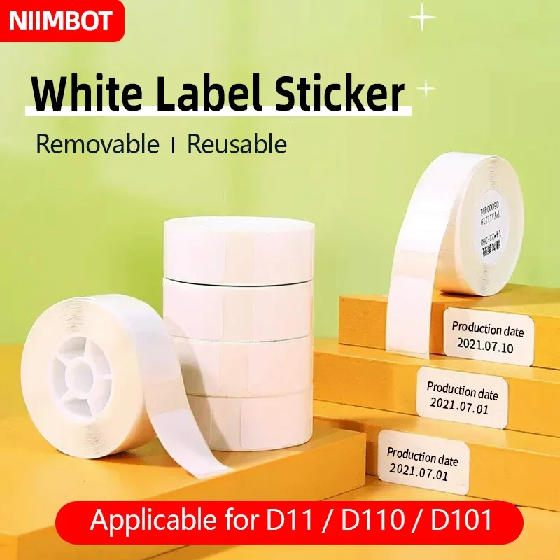NIIMBOT D11/D110/D101/H1 미니 접착식 열전사 라벨 용지, 가격표, 스티커, 품목 cla 라벨 스티커