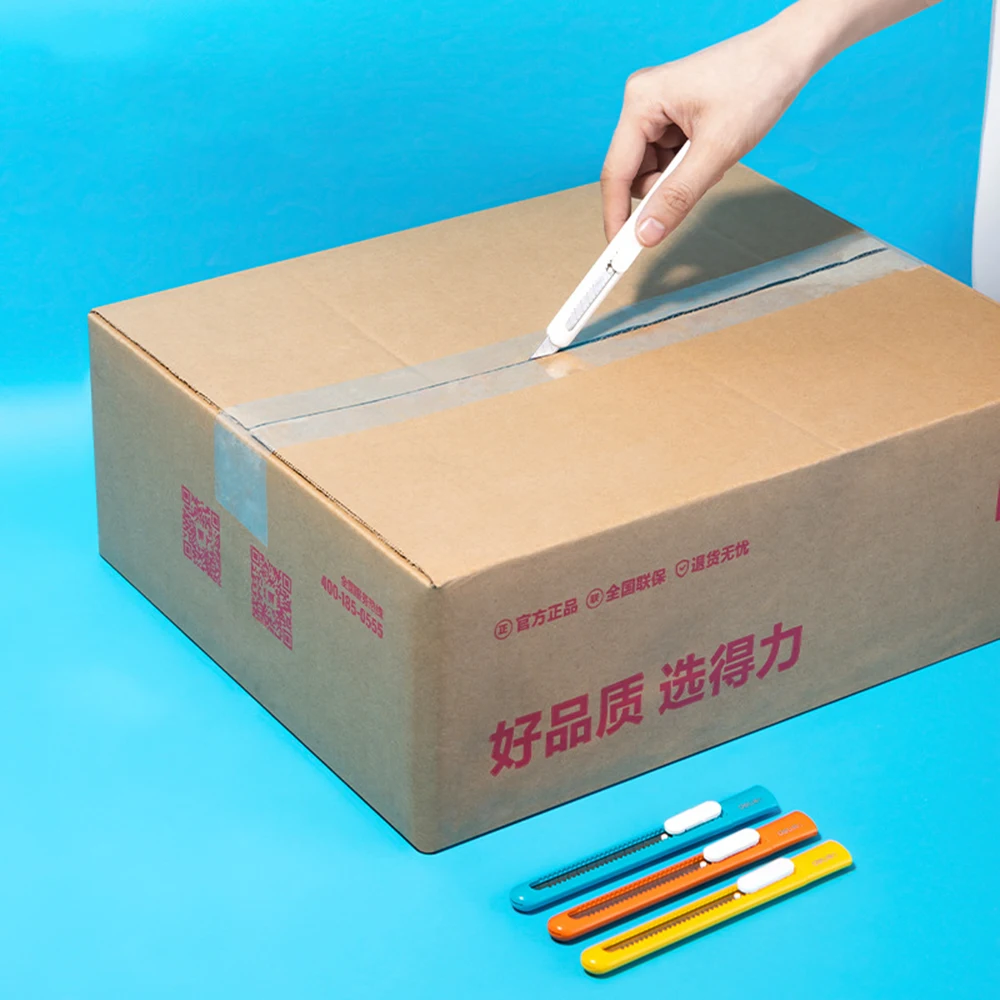 Mini Paper Knife Cutter Machine Portable Pocket Utility Knife  Paper Cutter Express Box Wrapping Cutting Tool