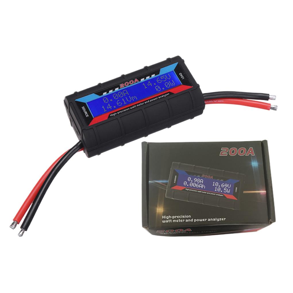 LCD 150A 200A 300A 60V เครื่องทดสอบแบตเตอรี่ไร้สายดิจิตอลวัตต์มิเตอร์โวลต์ AMP Monitor เครื่องวิเคราะห์ RC เครื่องบินแบตเตอรี่เครื่องวิเคราะห์