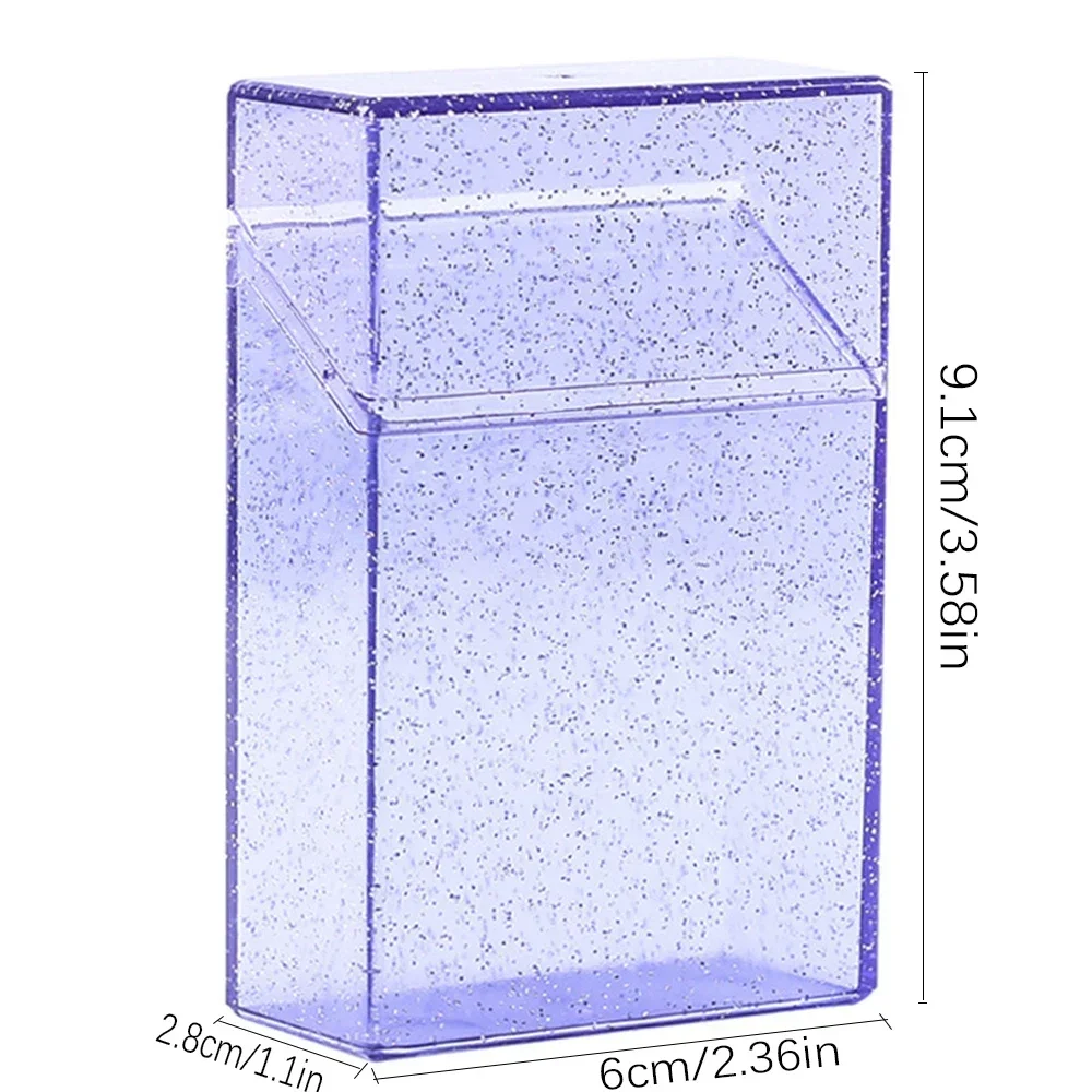 Photo Card Storage Box Holder Ins Transparent Blingbling Box Case Container Idol Kpop Albumes Photo Storage Box Stationery