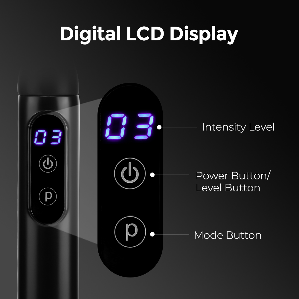 Verlengd handvat Fascia Gun Trillingsmassagepistool voor lichaam Nek Rug Diepe spierontspanning Fitness Afslanken 4/6 koppen