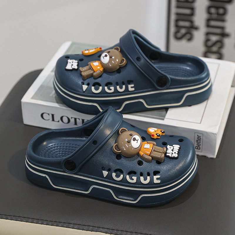 Kinder Slipper Sandalen Mädchen Clogs Sommer Garten Schuhe Sneaker EVA Bequeme Niedliche Cartoon Bär Slipper Mädchen Sandalen