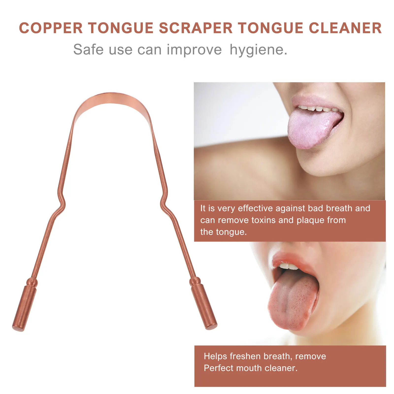 Cleaner Scraper Practical Tongue Scraper portable Tongue scrubber with Box multiuse kids oral Cleaning