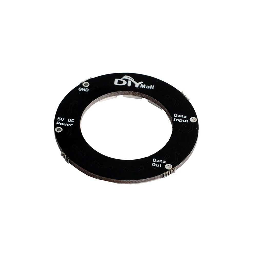 6PCS RGB LED Ring 12Bits WS2812 LEDs 5050 RGB LED Ring Lampe Licht mit Integrierte Treiber für Arduino DIY Kit