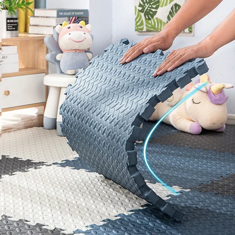 Niet-giftige babyspeelkleed, in elkaar grijpende zachte schuimvloermatten voor speelruimte voor kinderen en babyvloeroefening Antislipontwerp