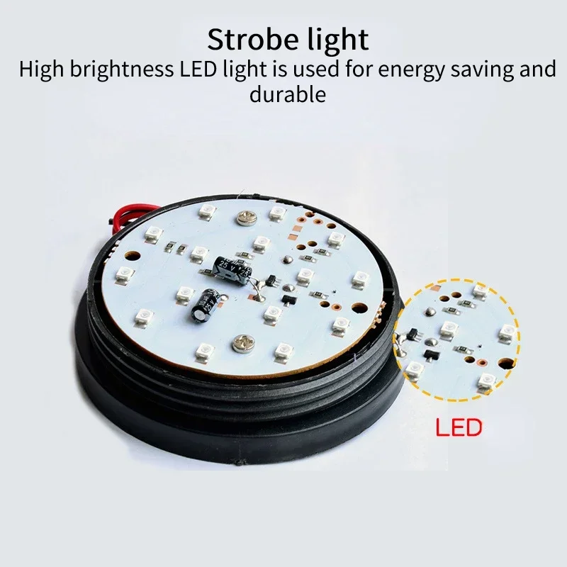 12V/24V/220V Strobe Siren Alarm Waterproof Safely Security Alarm Strobe Anti-theft Alarm Warning Light Flashing Led Strobe Lamp