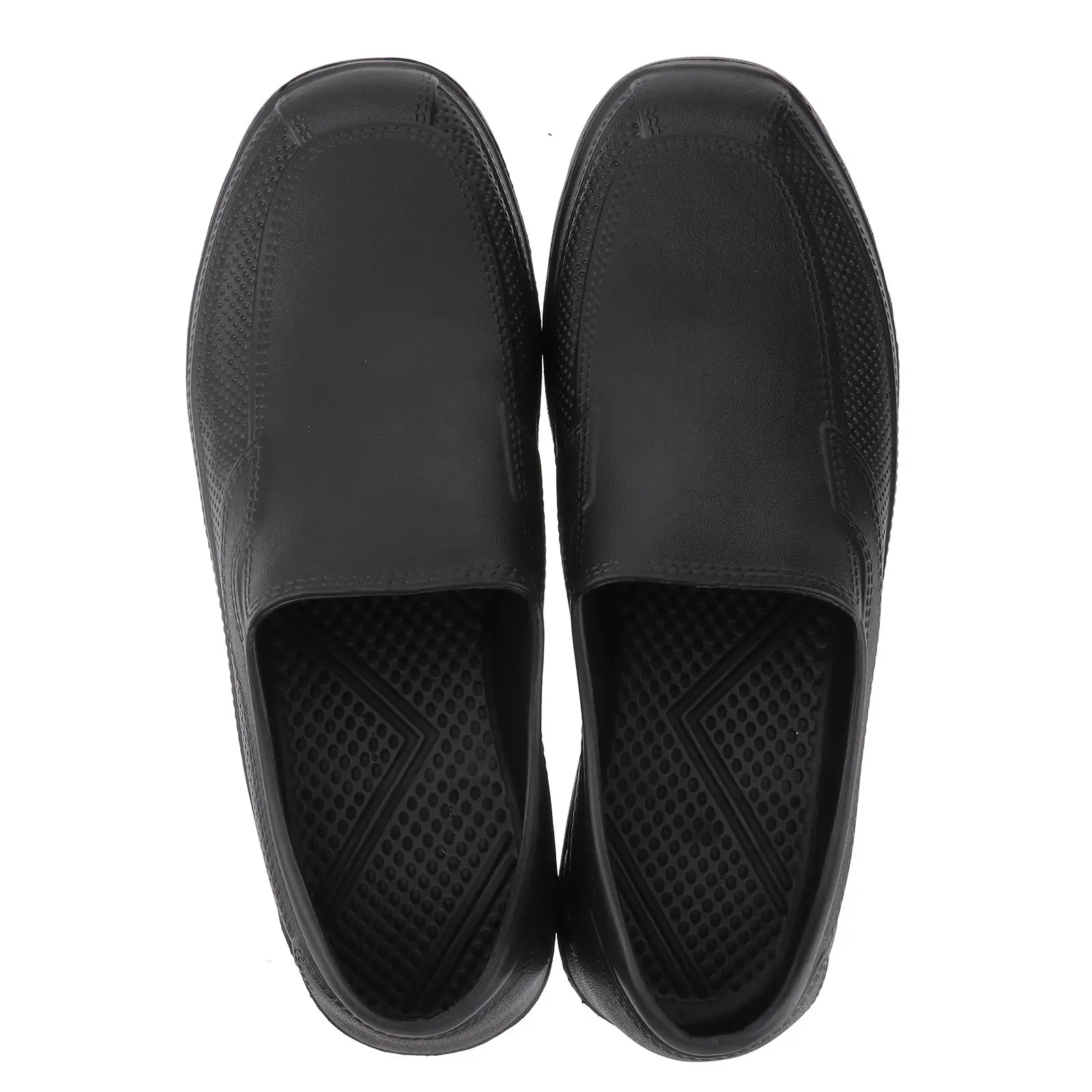EVA Shoes Non-slip Wear Resistant Chef Shoes Lightweight Comfortable Kitchen Oil-proof Shoes (41 Code, Black)