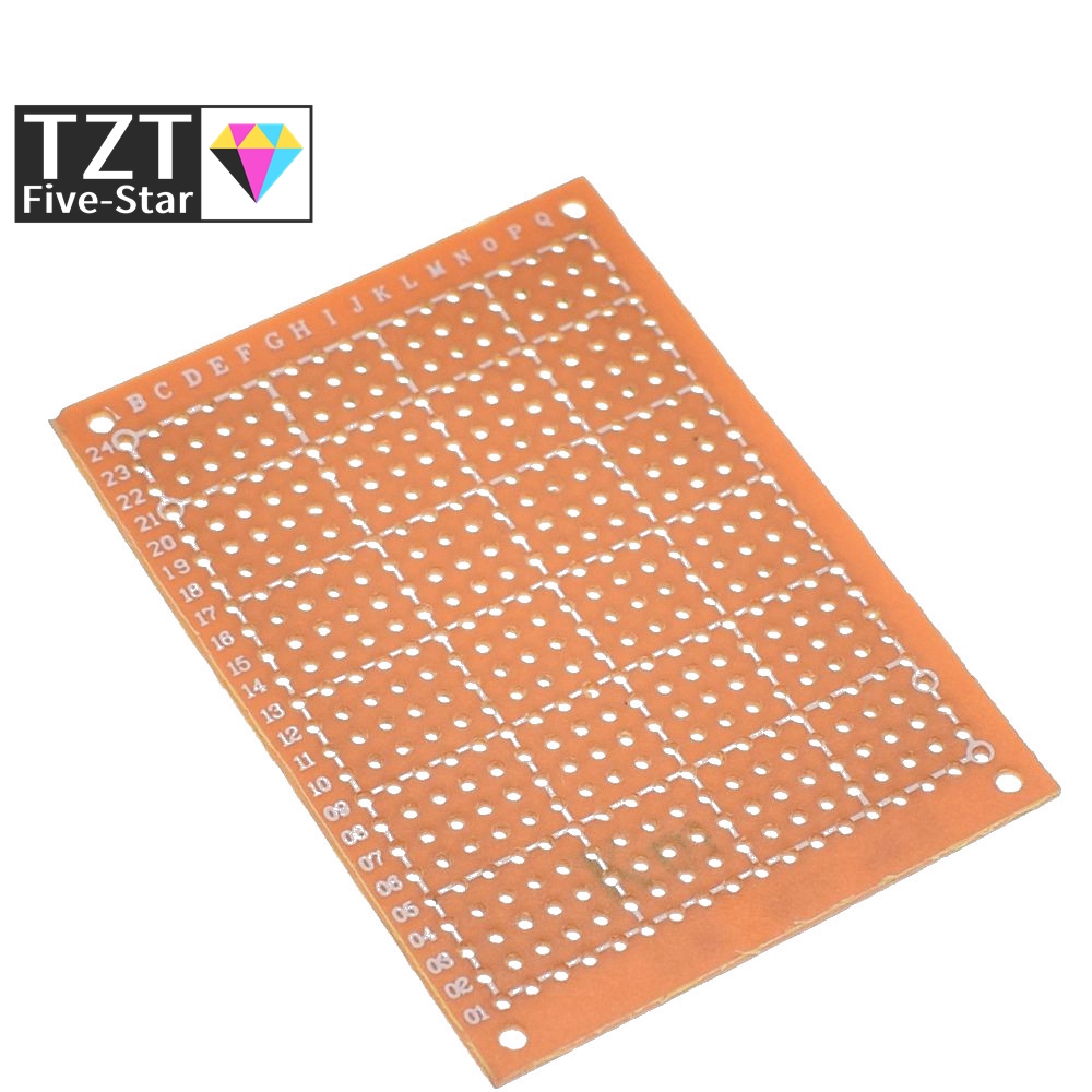 1/5/10Pcs 5*7cm 5x7 5cm 7cm TZT DIY Prototype Paper Plate Universal Board Yellow