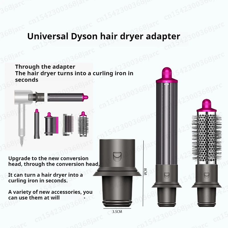 Verbeterde Adapter Föhn Automatische Curling Nozzle Voor Dyson Supersonic HD16 Nural Föhn Accessoires Cilinder Kam Nozzle