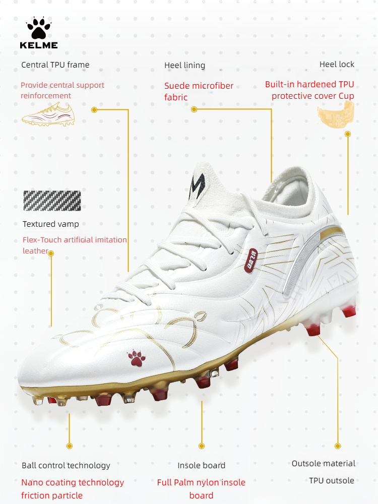 Kelme Fußballschuhe Herren Mg Fußballschuhe Professionelle Wettbewerb Kunstrasen Training Erwachsene Sportschuhe
