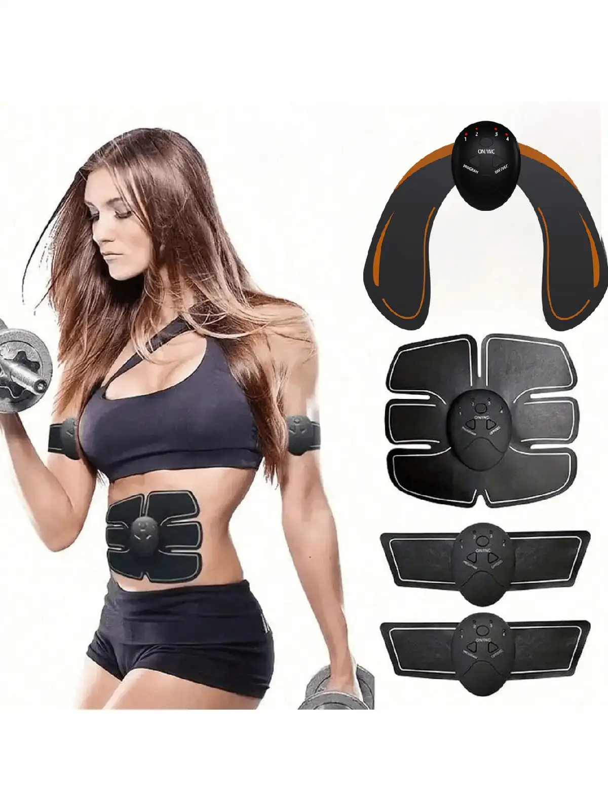 EMS Heupspierstimulator Fitness Gewichtheffen Heup Abdominale Arm Beentrainer Massage