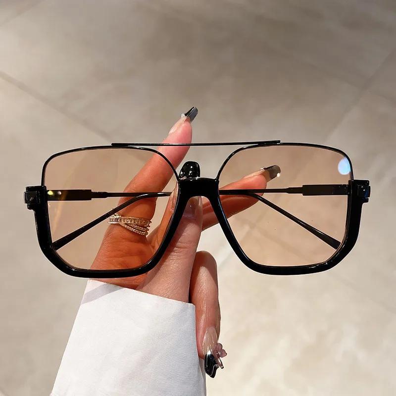 Gafas de sol Retro con montura grande, gafas rojas de red, gafas de sol para mujer, gafas de sol coreanas