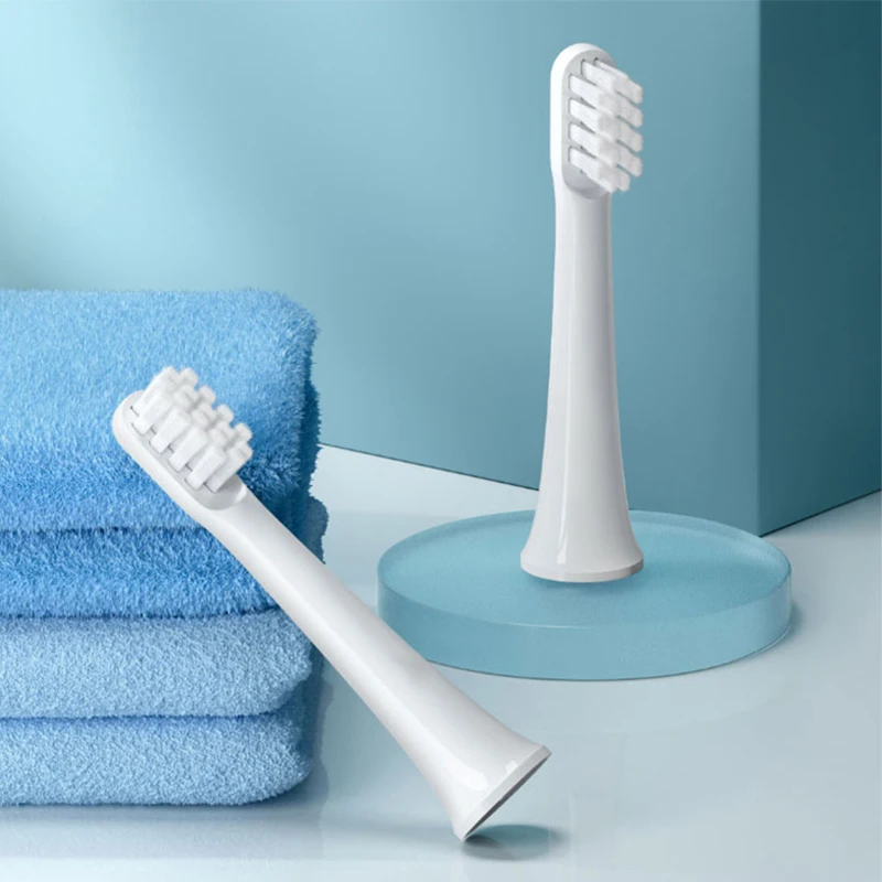 10PCS เปลี่ยนได้สําหรับ XIAOMI MIJIA T100 หัวแปรงโซนิคไฟฟ้าแปรงสีฟัน Soft DuPont แปรงขนแปรงสูญญากาศเติมหัวฉีด