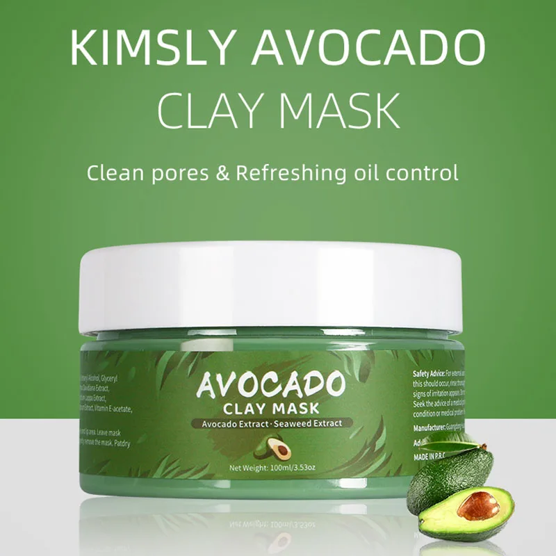 Kurkuma Grüner Tee Rose Avocado Gesichtsmaske Ton Schlamm Masken Feuchtigkeitsspendende Entfernung Mitesser Bleaching Gesichtsmaske Schlamm Hautpflege