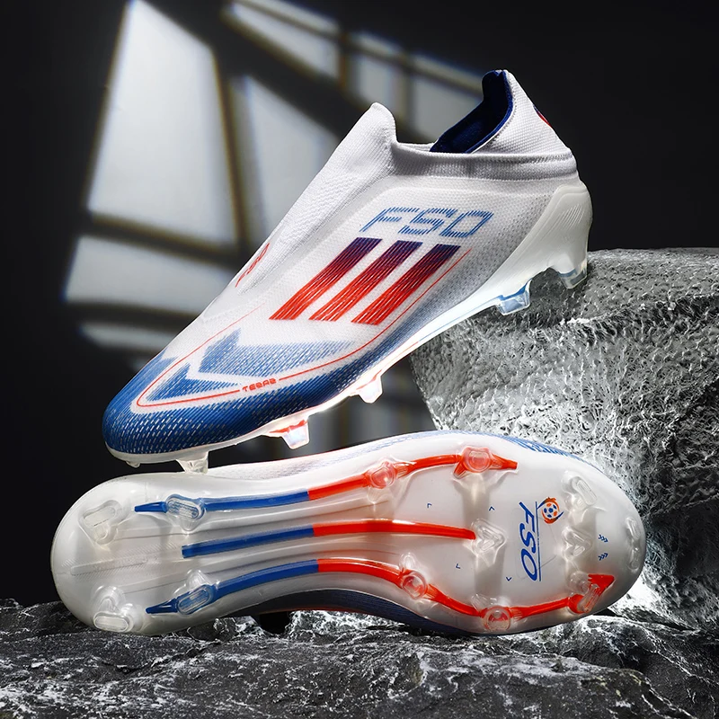 Professional รองเท้าฟุตบอลสําหรับ Men Society Cleats หญ้าการฝึกอบรมรองเท้าผ้าใบในร่มลื่น Ultralight รองเท้าฟุตบอล