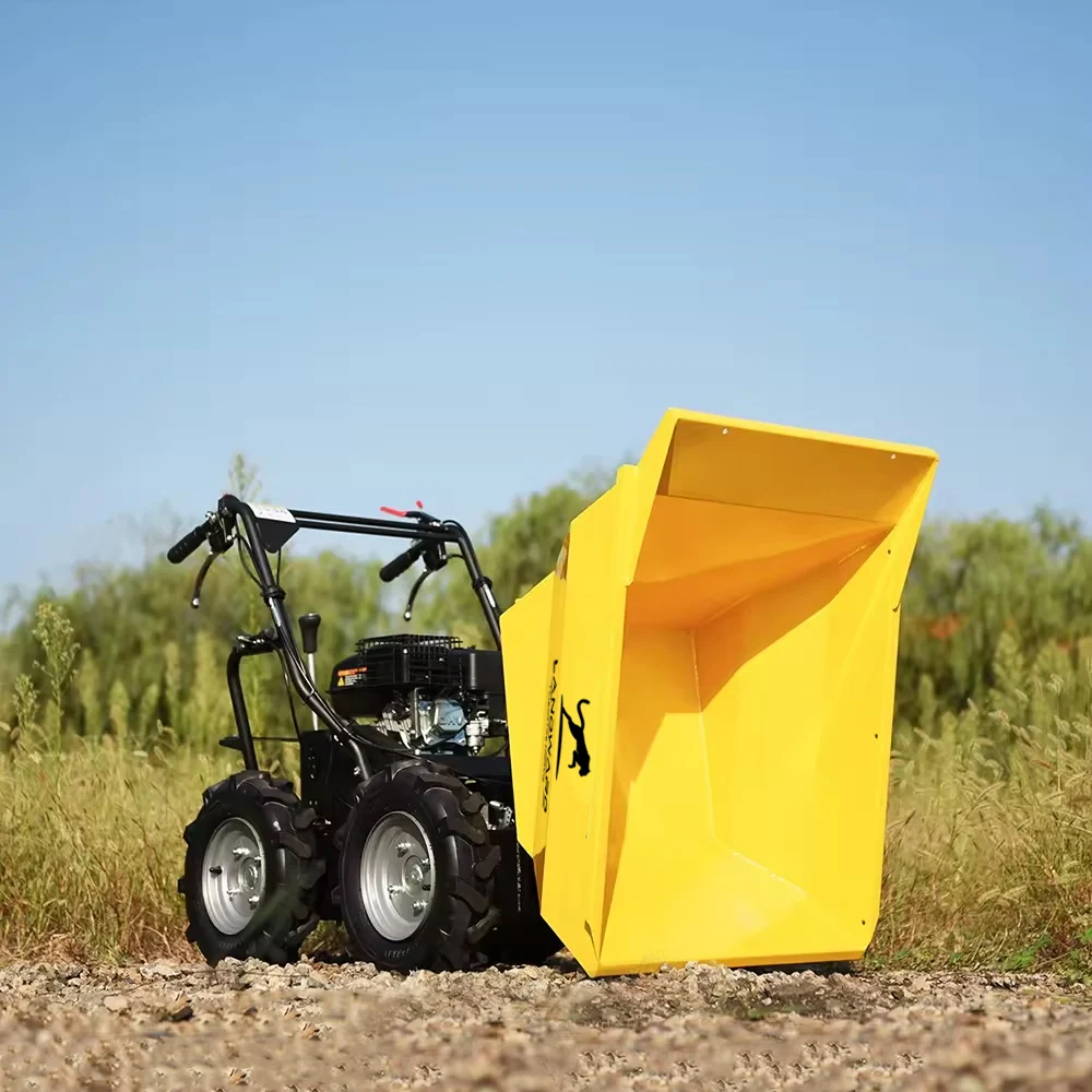 wheelbarrow construction building machinery quick rear dumping hydraulic tipping mini site dumper Customized
