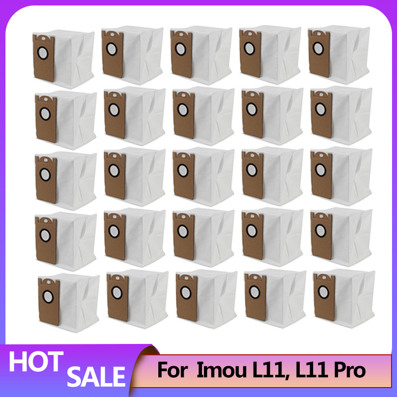 Комплект мешков для пыли, аксессуары для робота-пылесоса Imou L11 L11 Pro, запасная часть, основная вращающаяся кромка, боковая щетка, фильтр Hepa, тряпка для швабры