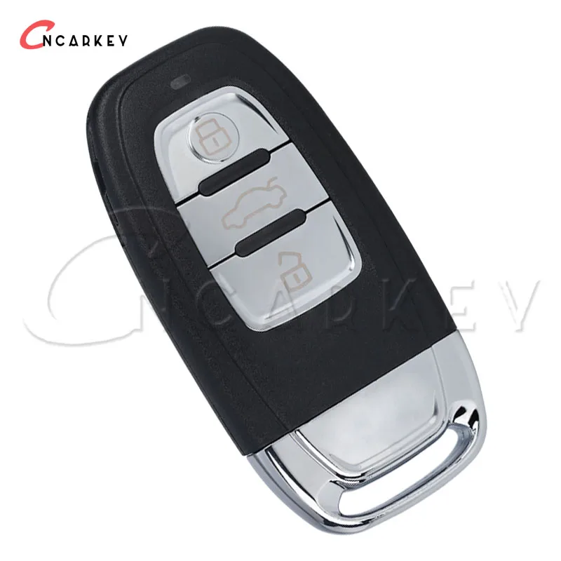 3 4 botones para Audi A4l A3 A4 A5 A6 A8 Quattro Q5 Q7 A6 A8 carcasa para llave remota Fob reemplazo remoto carcasa para llave de coche inteligente